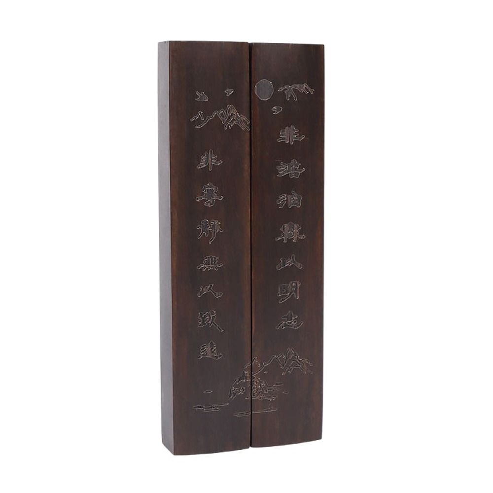 1Pair Natural Wood Paperweight Retro Calligraphy Tool Ancient Chinese Paper Weight  Art Supplies