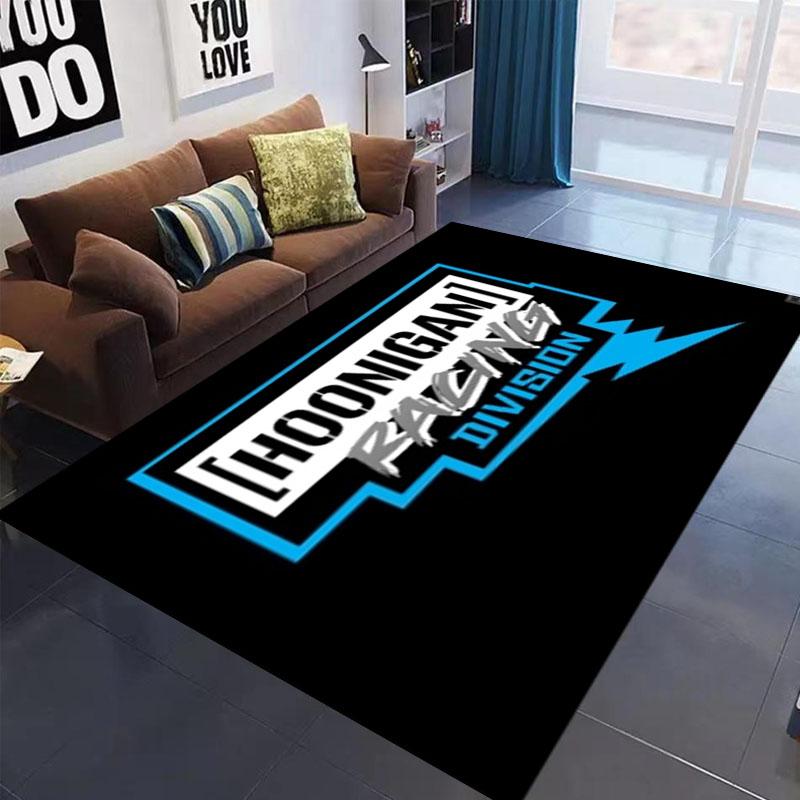Racing H-HOONIGAN Carpet Garage Mat Decor Carpet For Living Room Sofa Bedroom Area Rugs Kitchen Washroom Anti-slip Carpet