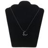 Resin Cat Eye Moon Necklace Black/White Moon Pendant Necklace Jewelry New Chinese Style Simple Clavicle Chain Women Men