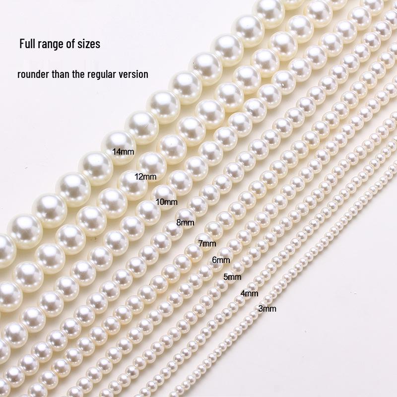 Pearl Color Glass Imitation Pearls Beads for DIY Jewelry Making