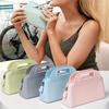 Silicone Cosmetic Bag for Women Portable Storage Bag Zipper Closure Handbag Travel Toiletries Organizer Makeup Bag Hand-held