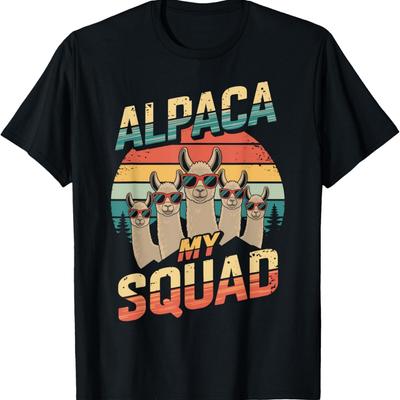 Alpaca My Squad Funny Alpaca Lover Animal Group T-Shirt