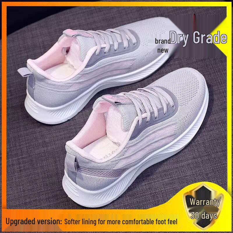 2025 Women's Spring/Summer Flyknit Sneakers - Breathable, Non-Slip Running Shoes with Soft Sole.