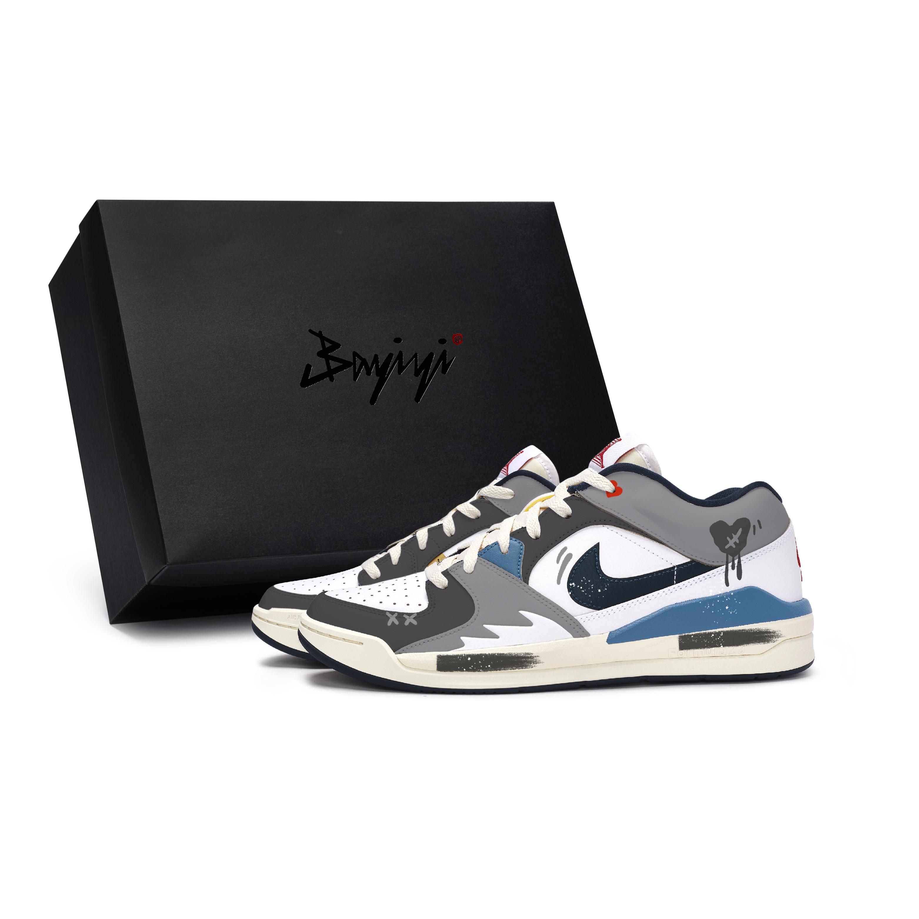 Jordan Stadium 90 Casual Shoes Unisex Low top Blue/Gray HM3713-141(Team80-S-BOX) 40