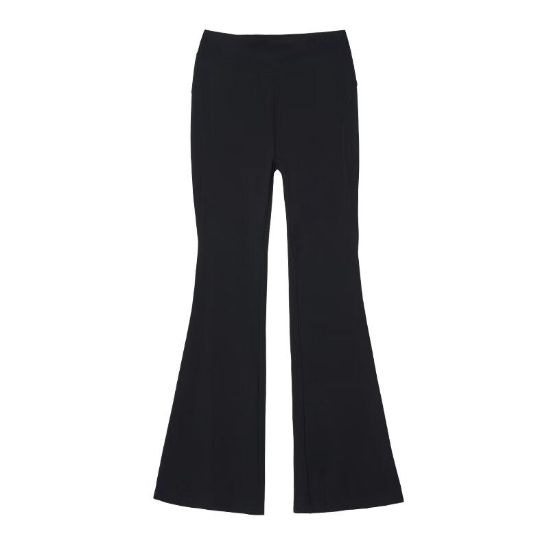 Aiwuge Children's Dance Tights for Girls, Ballet Practice Pants, Latin Dance Leggings, Black, Size 130