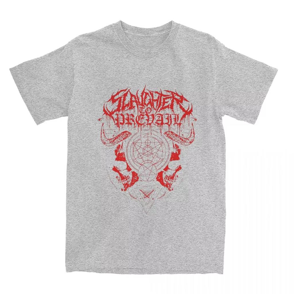 Retro Slaughter To Shirts Men Women Heavy Metal Deathcore Crazy Pure T Shirt Round Neck Short Sleeve Clothes Summer