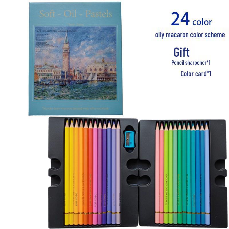 OBOS Professional Oil-Based, Water-Soluble Colored Pencils, 72 Colors for Hand-Drawn Painting and Sketching
