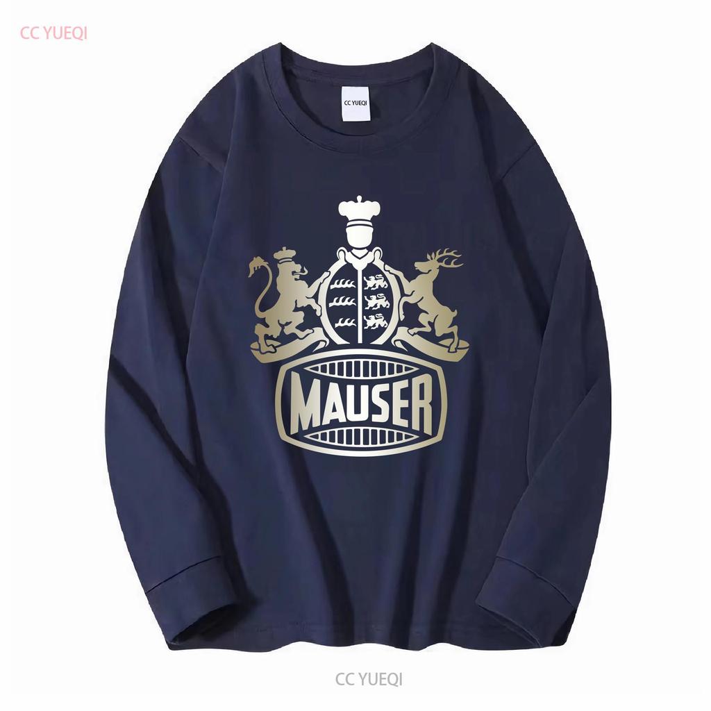 Mauser Feuerwaffen T-Shirt Deutsche Waffen k98 WW1 WW2 Logo Herren Waffe Deutschland lang- oder kurzärmlig Vintage Gewaschen homme