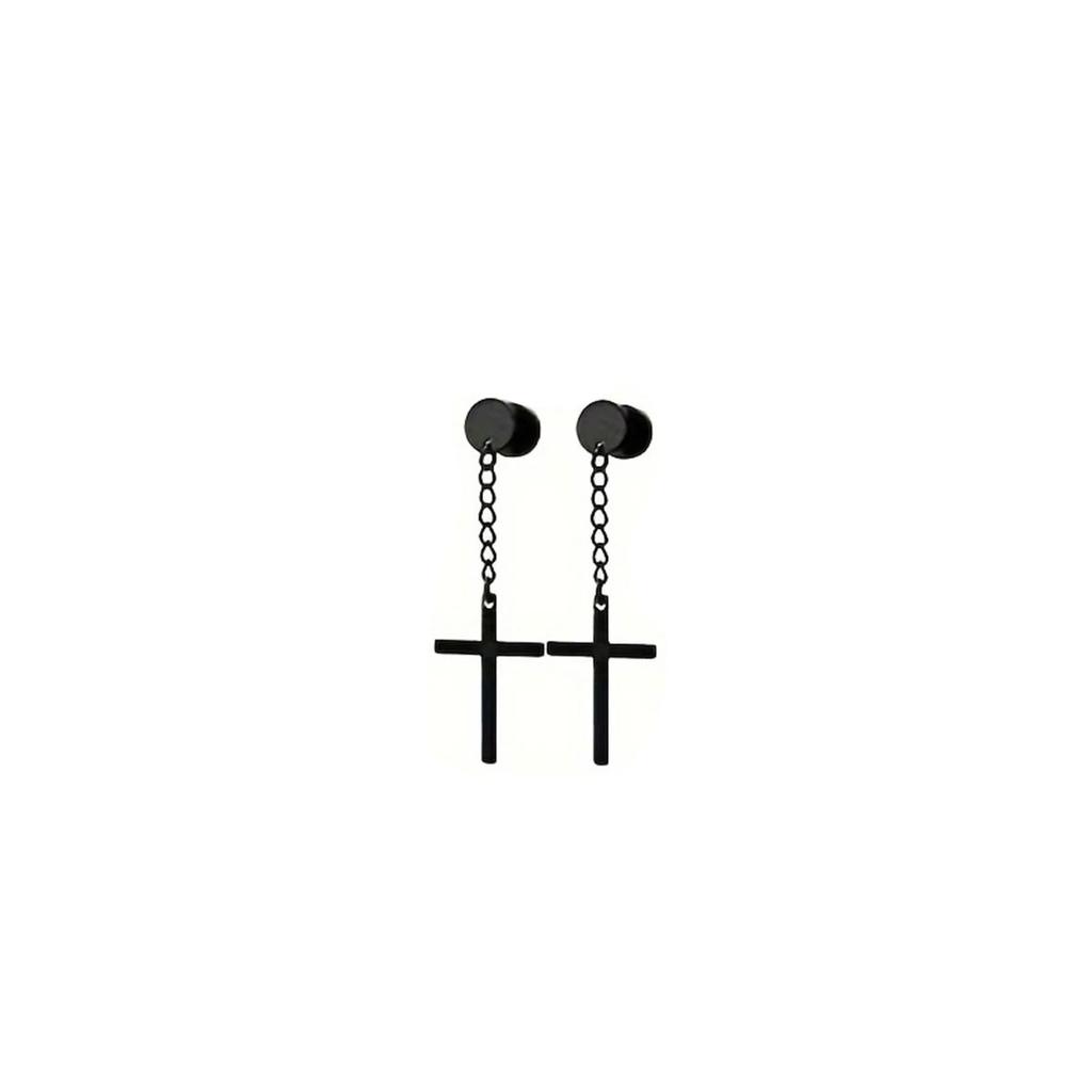30pcs 316L Stainless Steel Cross Stud Earrings Set for Men Women,Tragus Spiral Ear Cartilage Hypoallergenic Piercing Jewelry