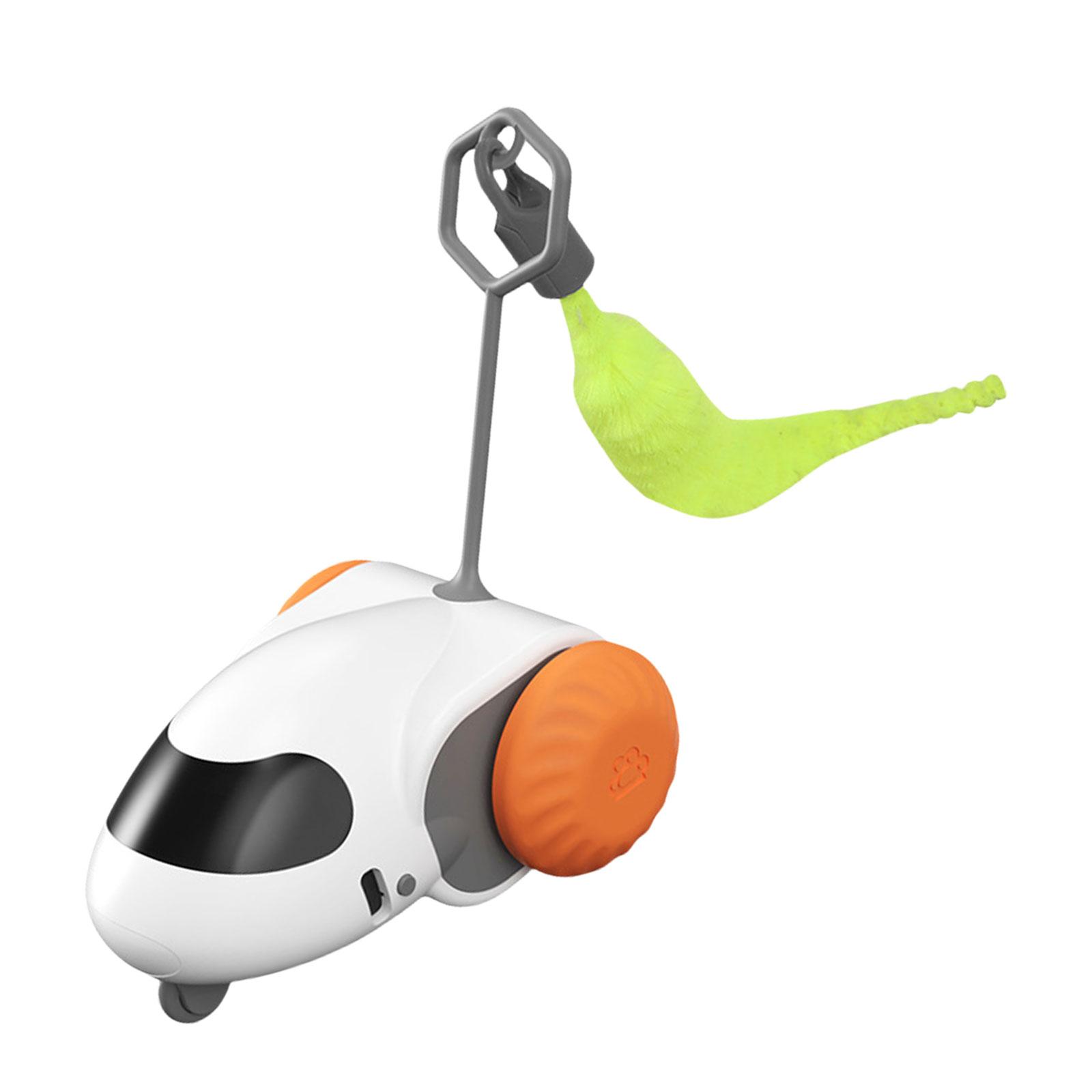 

Electric Mouse Tail for Cats Toy Funny Teasing Detachable Funny Exercise Teaser Toy for Felines with Detachable Tail помаранчевий