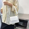 Chic Simple Small Flap Shoulder Bags For Women Solid Color PU Leather Handbag Clutch Lady Crossbody Purse Messenger Bag