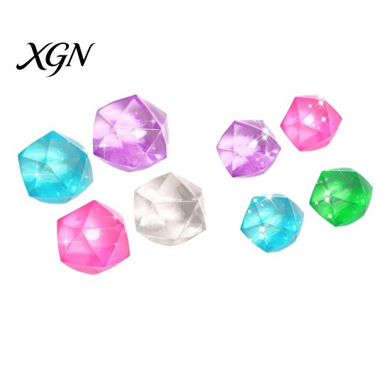 Calming Fidget Toy Transparent Rhinestone Squeeze Anxiety Relief Polyhedron Sensory Safe Stress Ball Anti-anxiety Soft Students Office