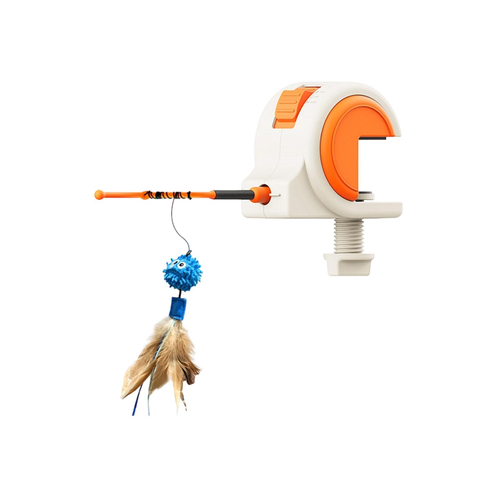 

Automatic Interactive Cats Toy, Rechargeable Electric Teaser Wand With Motion & Timer, Hands-Free Self-Playing Cats Enrichment Toy With Catnip, One Size белый