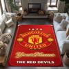 Manchester Personalized Text Carpet Perfect for Foyer Hallway Game Room Living Rooms Antislip Carpet Anime Office Decor
