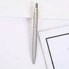 Metal Pressing Stainless Steel Ballpoint Pen Meeting Atomic Pen Printing Advertisement Gift Oil Pen.
