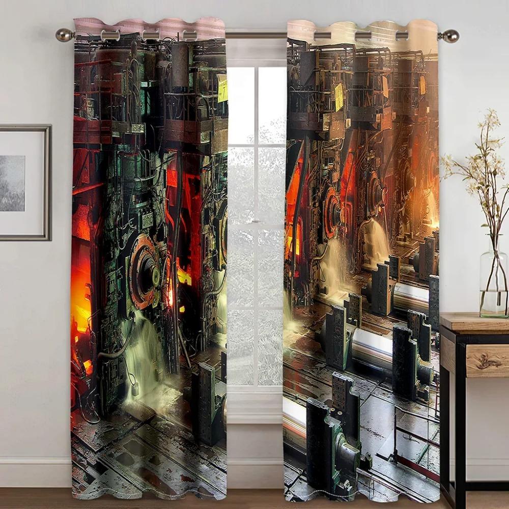 Různé styly série Dark Vzor vysoce zatemňovacích závěsů Ložnice a obývací pokoje Silná zatemňovací závěsa Vícebarevný závěs