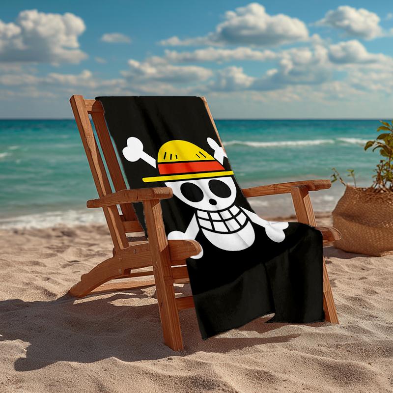 Ultra-Soft Beach Towel with One Piece Theme,Ideal for Pool - Camping, Diving - Perfect Travel Essential, Vibrant Beach Towel.