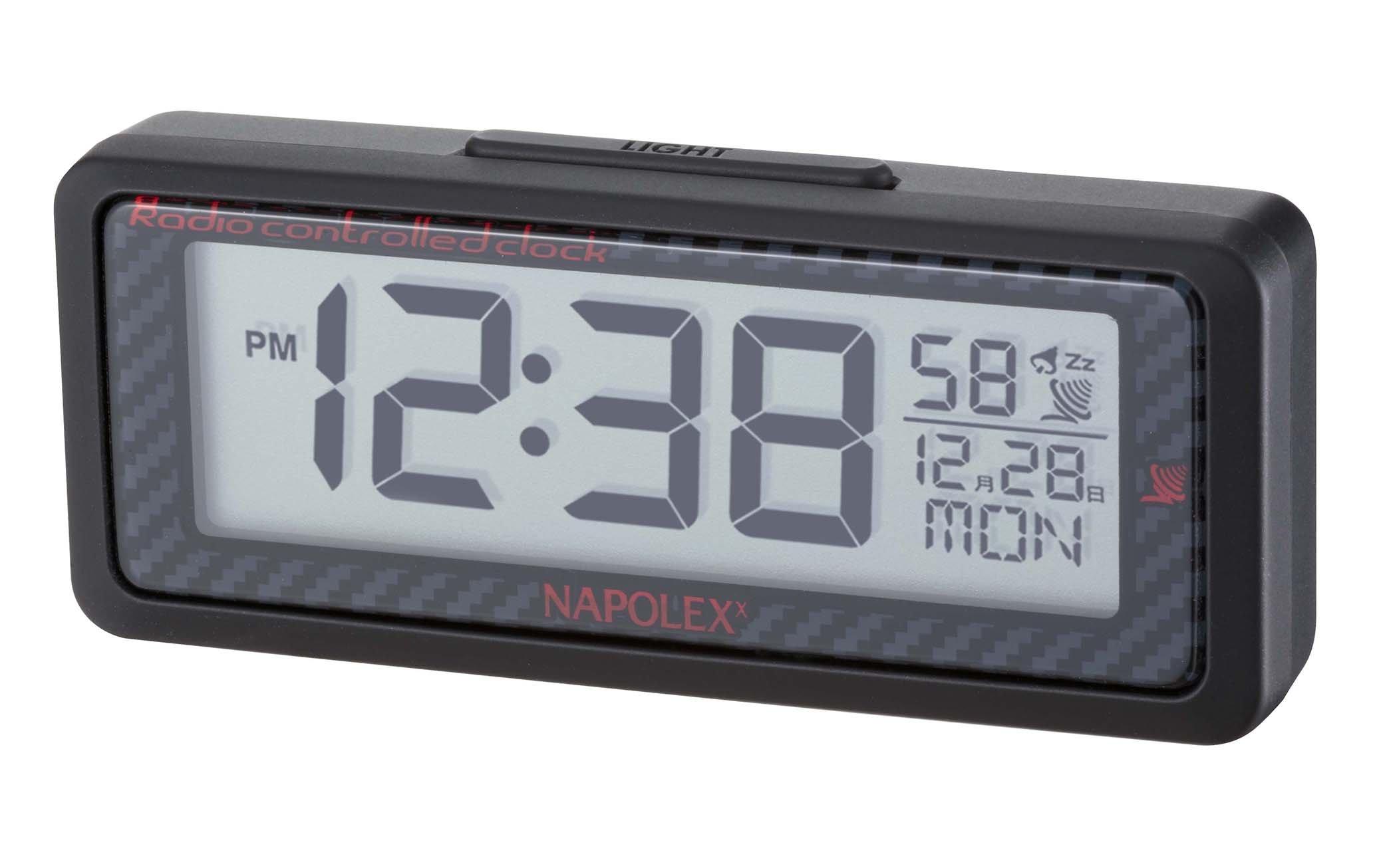 Napolex Fizz Car Radio Clock with Blue LED Backlight No 180mmx100mmx20mm