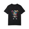 Cute Bear Hoodie Design White T-Shirt with Colorful Graffiti Bear Pattern for Casual Wear and Street Style Outfits