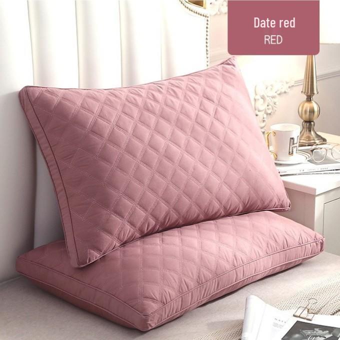 Hotel Quality High and Low Pillows - Durable, Neck Supportive Pillow Inserts for Home, Dormitory, or B&B Use