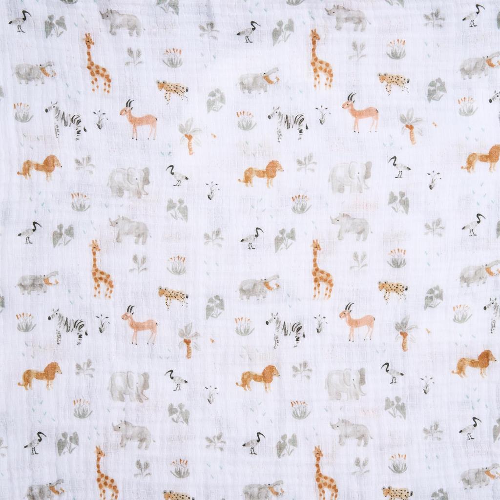 Aden Anais Essentials Swaddle Giraffe Safari 2 Pieces +