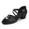 Children Dance Shoes for Girls Women Ballroom Latin shoes Ladies Modern Tango Dancing Performance Shoes Salsa Sandals 3.5CM Heel
