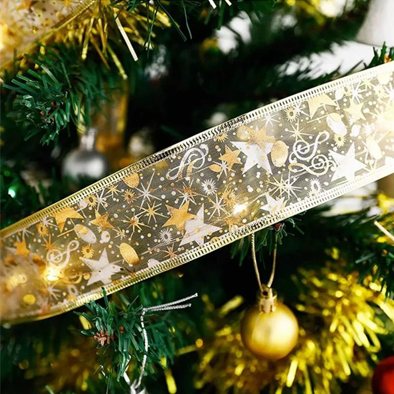 30LED Battery Powered DIY Ribbon Lights 300CM Fairy Light Xmas Decor String Light Tree Ornaments Christmas
