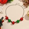 Earrings Christmas Bell Jewelry Set Necklace Xmas Clavicle Chain Sweet   Women