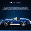 312PCS Blue Sport Car Building Block Set Creative City Vehicle Diy Car Model Bricks Desktop Display Toys For Kids Holiday Gifts