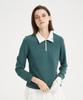 E.PARCA Greenmoss Long Sleeve Polo Top