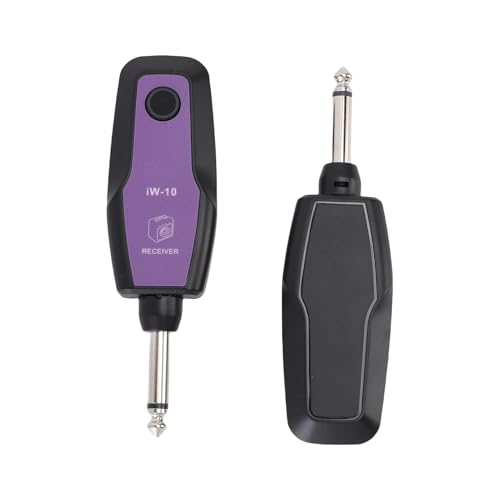 Btuty DK 2.4G Wireless Guitar System with Lithium Polymer Battery, Simple Design, 6-9 Hours of Use On a Full Charge, Ideal for Electric Guitars and In