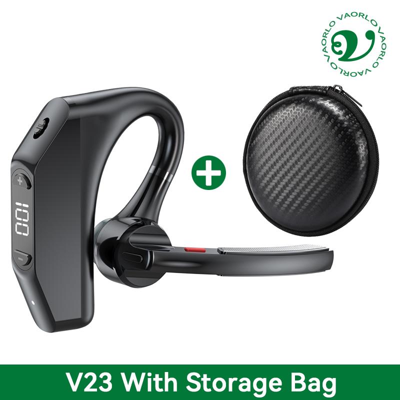 Bluetooth Business Earphones Talk/Music Time 20/30 Hours LED Digital Display With MlC Noice Cancelling Wireless Headset