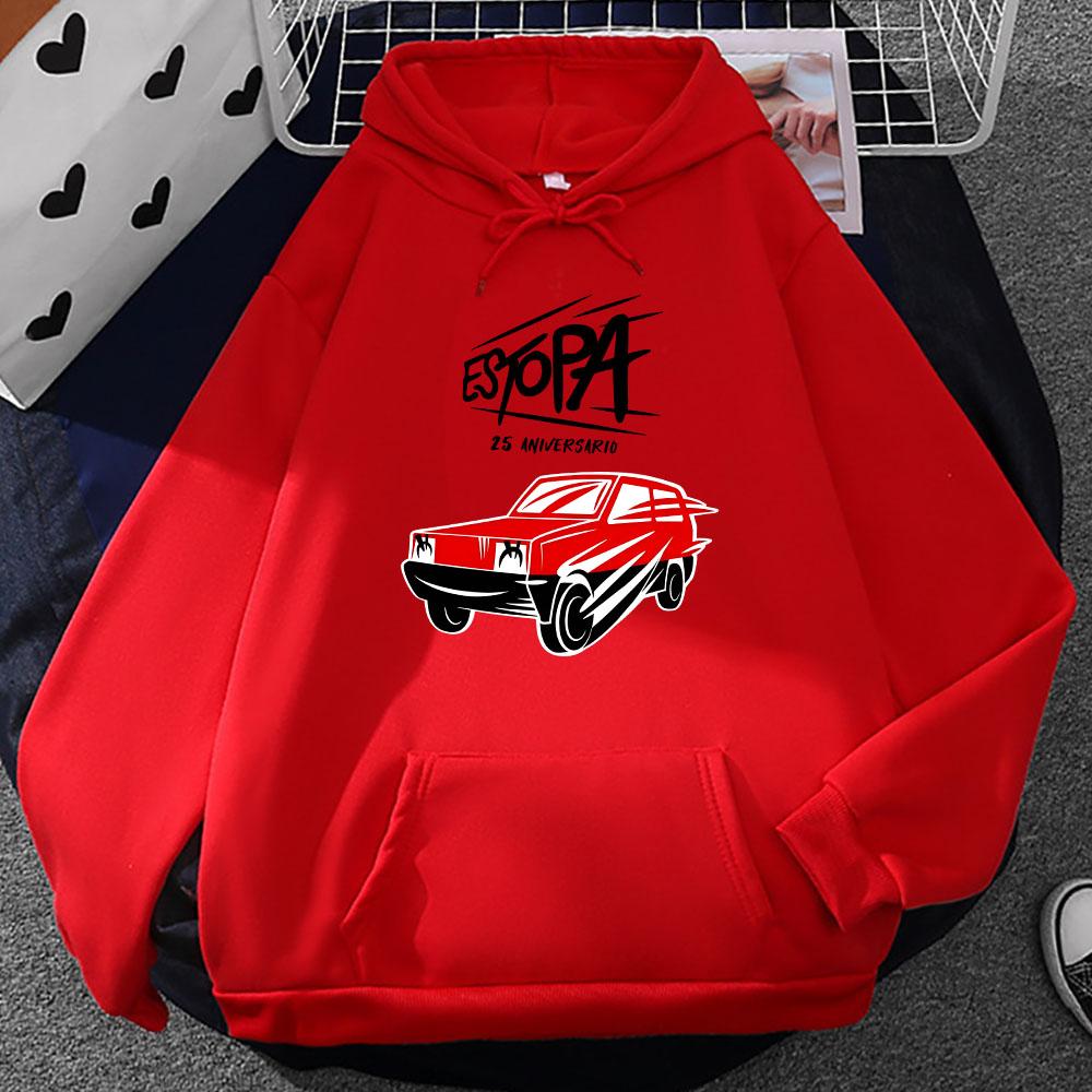 Estopa Rock Rumba Duo Hoodies Car Funny Graphic Printing Sweatshirts for Men Women Streetwear Heavy Mental Boy