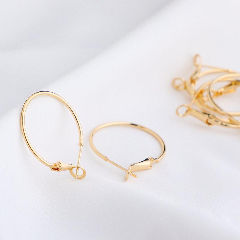 14k Gold Plated Color-Preserving Minimalist Hoop Earrings