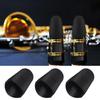 ChasCoCo Mouthpiece Cap Rubber Protector Cover Clarinet Saxophone Protective Cover Lightweight Compact Portable Compatible (Black)