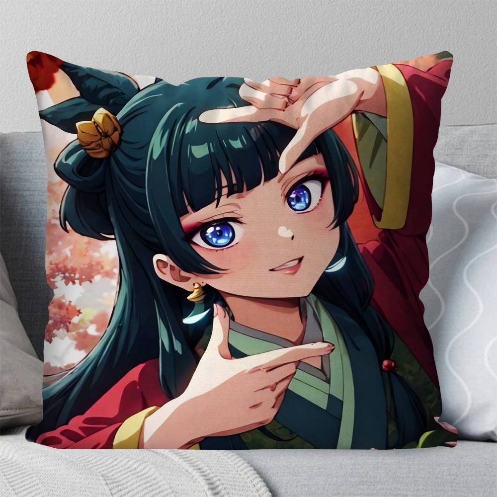 Anime Die Tagebücher der Apothekerin Kissenbezug Quadratisches Kissen Schlafzimmer Sofa Freizeit Komfortkissen Auto Wohnzimmer Heimdekoration