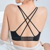 Spring and Summer New Beauty Back Front Buckle Underwear Gathered Beauty Breasts Hundred with Glossy Simple Bra