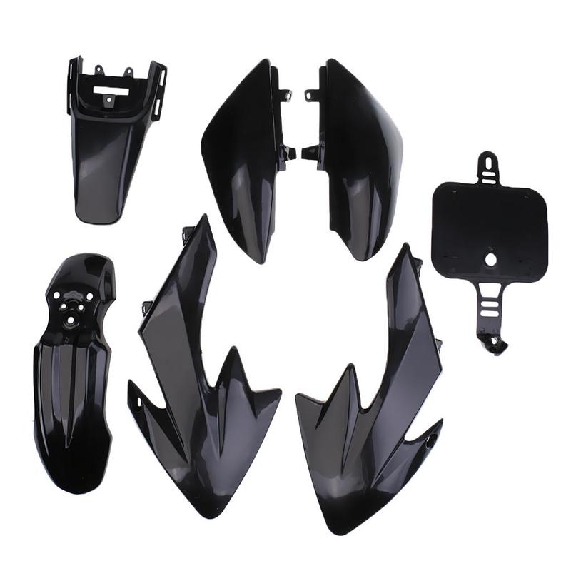 Plastic Body Fairing Kit Flexible Replacement Motorcycle Fender Set for Mini Motorcycle Enduro Use
