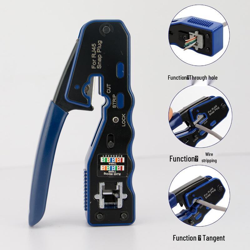 8P8C Network Cable Crimper and Wire Stripper for Cat5/Cat6