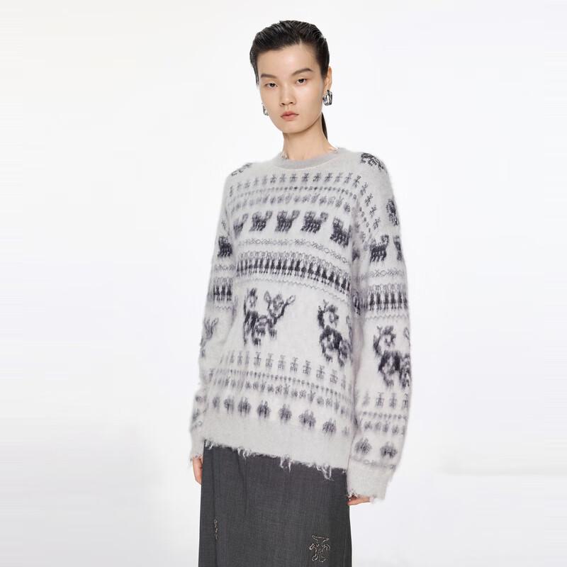 JNBY 2024 Winter Round Neck Knitted Sweater
