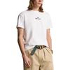 Polo Ralph Lauren Solid Color Letter Embroidery Casual Round Neck Short Sleeve T-Shirt Men Tops White MNPOTSH1N822167-100