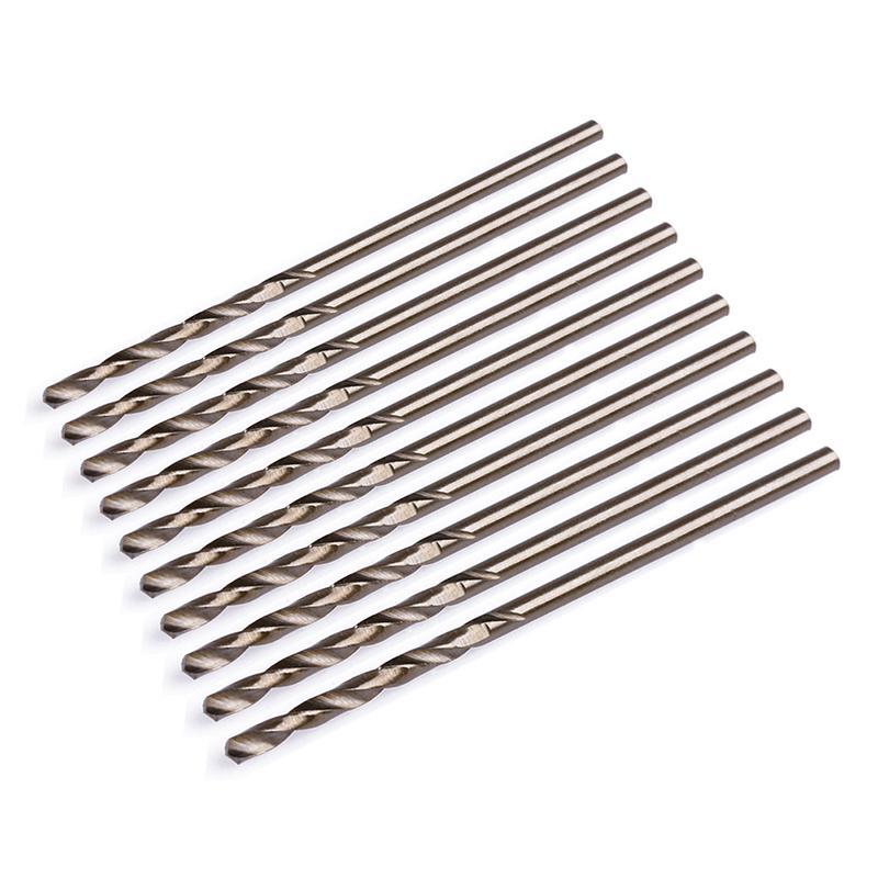 Hard Plastic HSS For Drilling Woodworking  Twist Drill Bit 2mm Round Shank 10pcs Top Sale