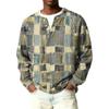 Herren Button-Down Kragen Langarm Rippstrick Pullover