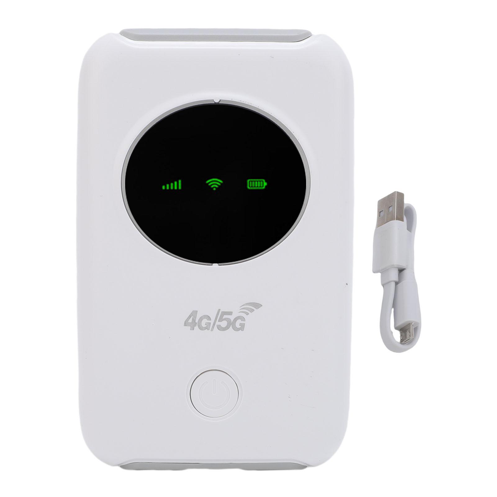 

Portable WiFi Hotspot Device Easy Setup 300Mbps 10 Devices Support 4G LTE Mobile Hotspot with SIM Card Slot for Business Trips білий