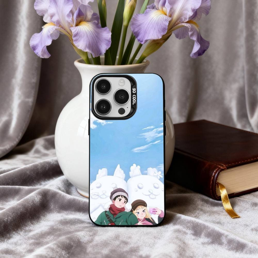 H-Hokkaido Gals Are S-Super A-Adorable Phone Case For iPhone17,16,15,14,13,12,11 Plus,Pro Max Black Candy silver phone case