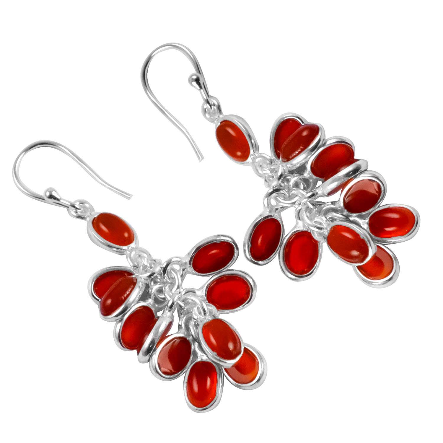 

Carnelian Gemstone Earrings Solid 925 Sterling Silver Handmade Earrings Jewelry Gift For Women And Girls E-1662