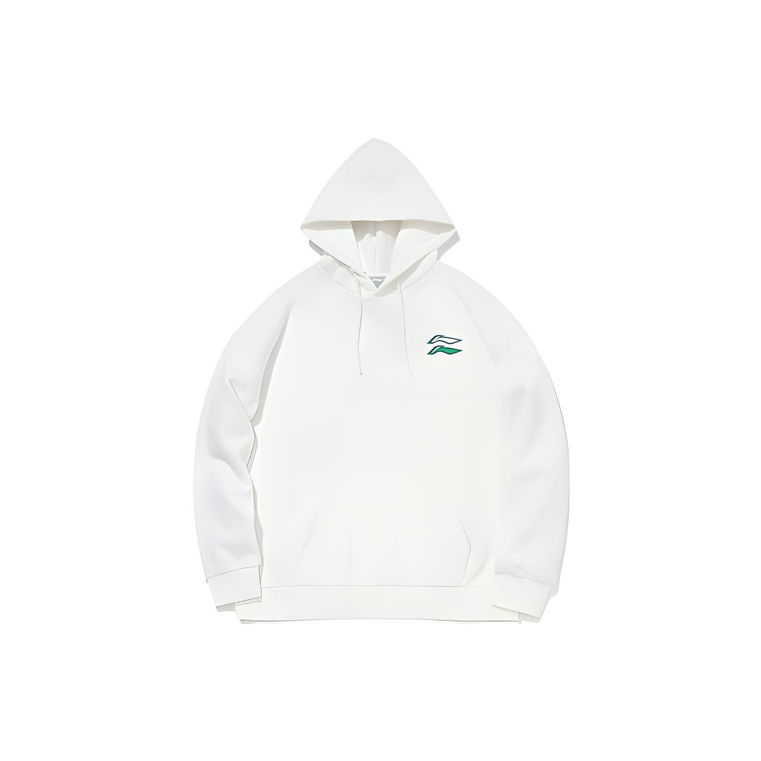 Li-Ning Sports Fashion Series Loose Pullover Hoodie  White  Men s AWDQB38-2 S