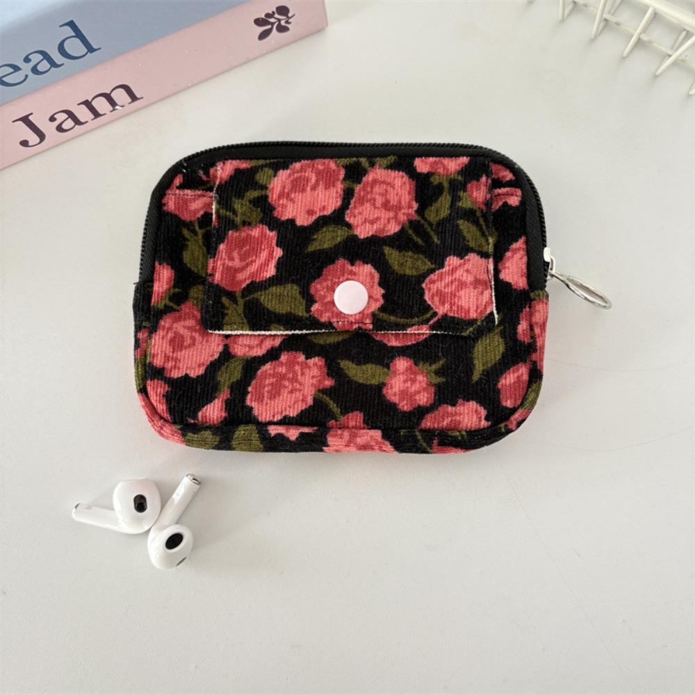 Bow Ethnic Style Coin Purse Polka Dot Small Cosmetic Bag Zipper Pouch Earphone Bag  Travel