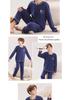 2026 Boys' Long Sleeve Pajama Set for Teens - Spring & Autumn Homewear