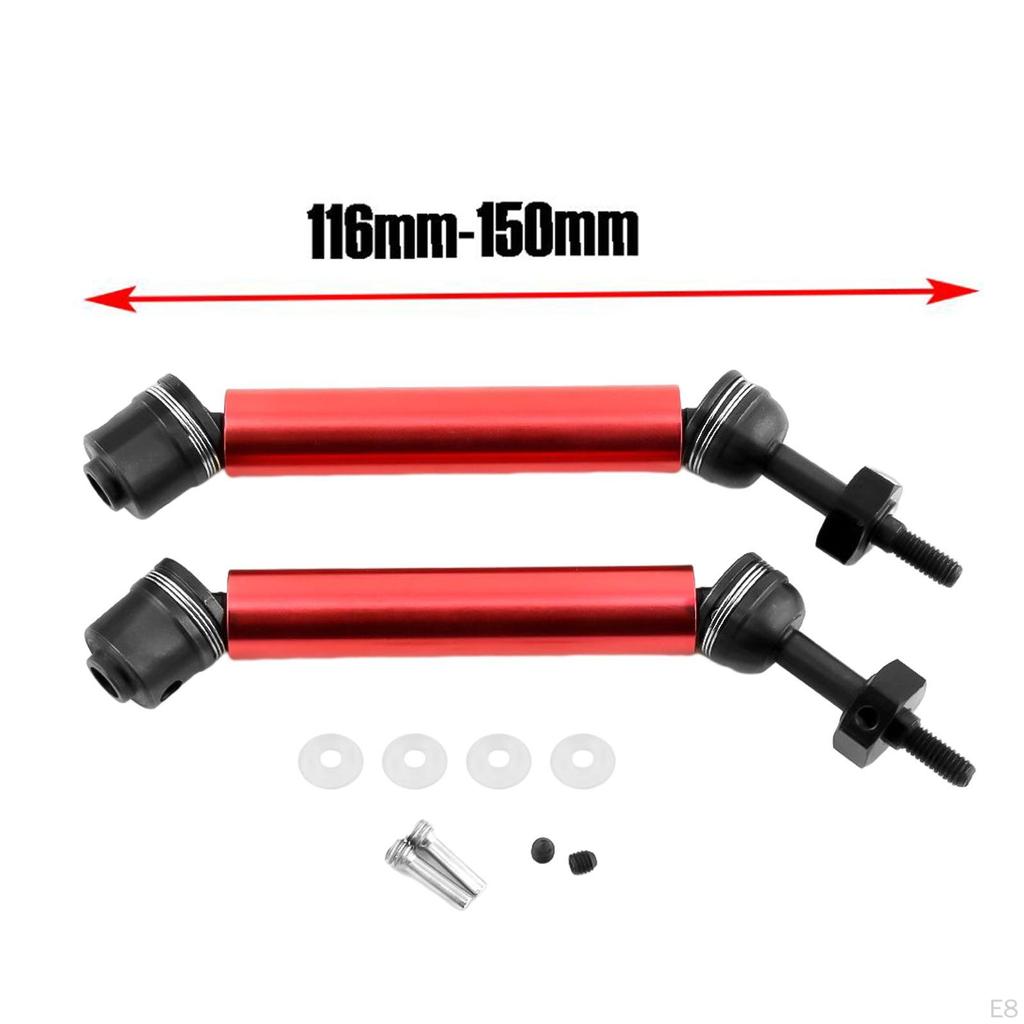 Adjustable Driveshaft Metal CVD Shaft Universal Joint for 1:10 Scale RC Car Model Buggy Accessory